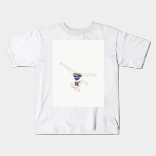 A Gymnast Doing an Aerial Kids T-Shirt